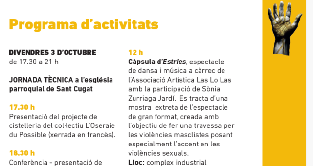 Consulteu aquí el programa de la 27a Fira Internacinal del Cistell