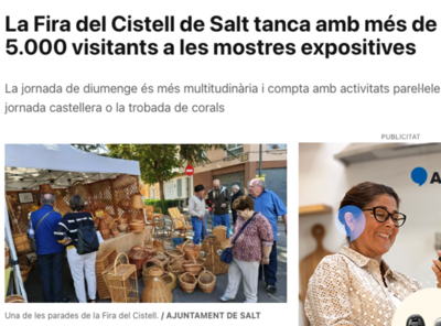 La 27a FIRA DEL CISTELL als mitjans